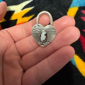 Navajo Made Heart Locket Pendant